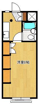 サンハイツむらまつ(ワンルーム/3階)の間取り写真