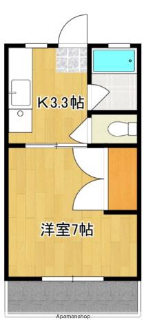 レジデンスモチヅキA棟(1K/1階)の間取り写真