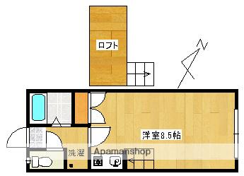 ネオライフ西田A棟(ワンルーム/2階)の間取り写真