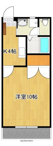 パレスヤマニ(1K/3階)の間取り写真