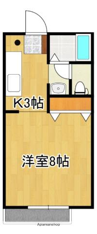 パナハイツ小池2号館(ワンルーム/1階)の間取り写真