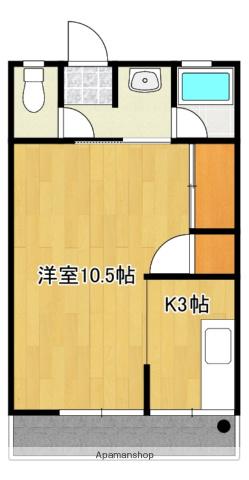 レセーナ(1K/2階)の間取り写真