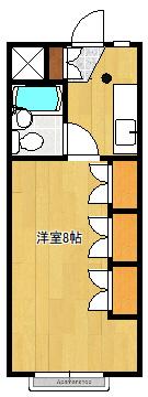 サンハイツむらまつ(ワンルーム/1階)の間取り写真