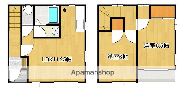 エーデル松本Ａ棟(2LDK)の間取り写真