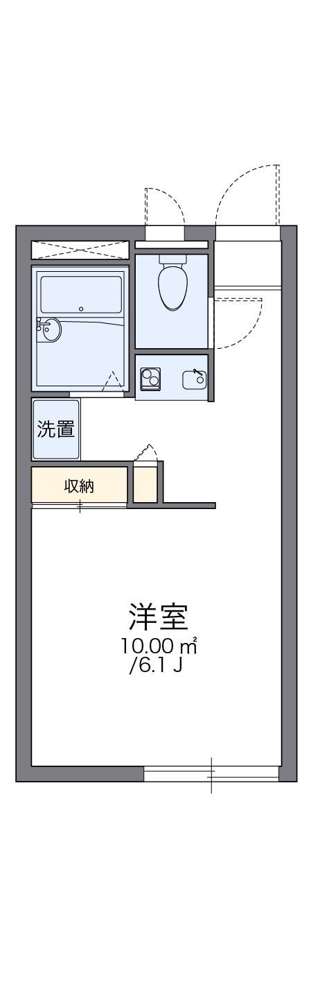 レオパレスシャルム21(1K/2階)の間取り写真