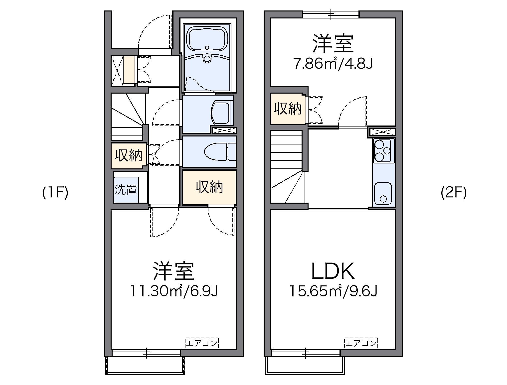 レオネクスト桜坂(1LDK/1階)の間取り写真