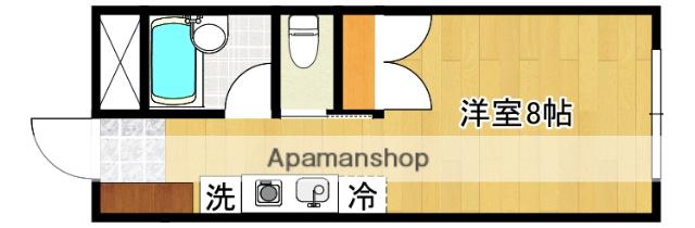 ハイツ ホリゴメ(ワンルーム/1階)の間取り写真