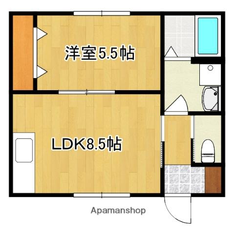 NEXT(1LDK/1階)の間取り写真