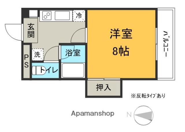 ホーミーハイツ神田(1K/3階)の間取り写真