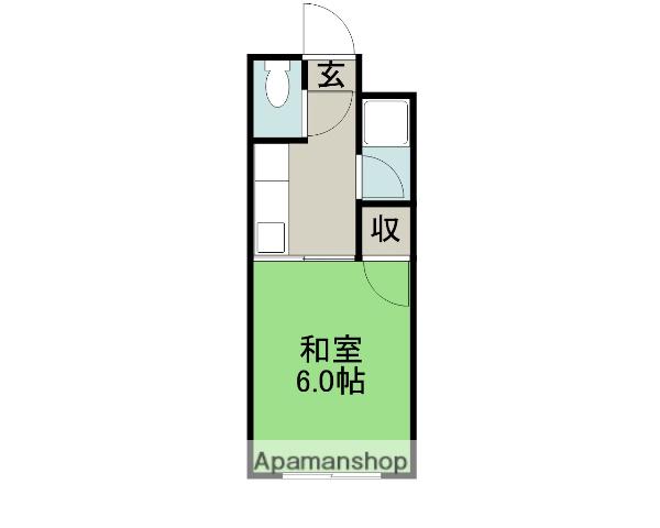コーポ中村(1K/2階)の間取り写真