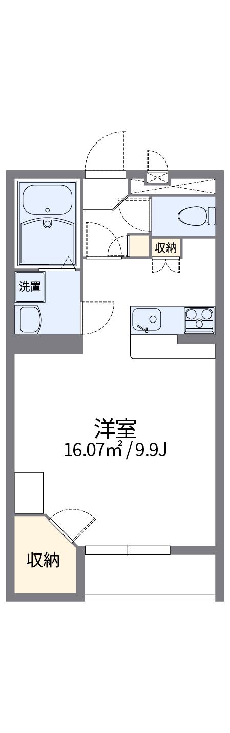 レオパレス菊(1K/2階)の間取り写真