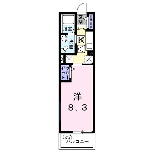 明和ハウス未来館(1K/1階)の間取り写真