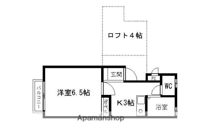 ガーデンフォレスト西軽井沢(1K/1階)の間取り写真