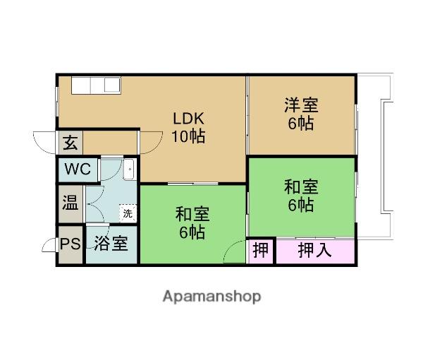 LA VILLE(3LDK/4階)の間取り写真