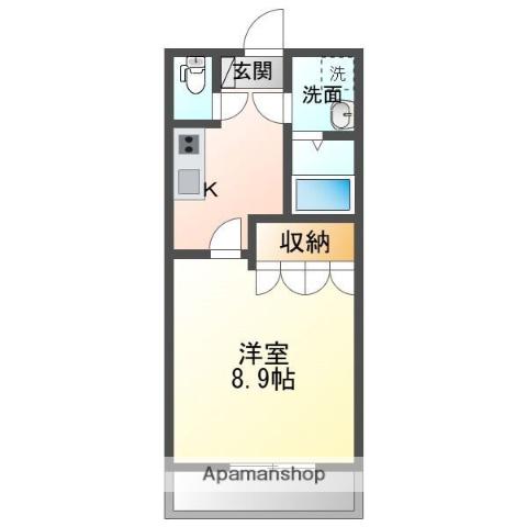 パストラル南条(1K/2階)の間取り写真