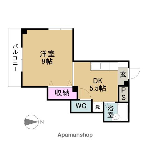 中村第10ビル(1DK/3階)の間取り写真