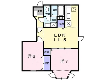 Y.S.C.2001(2LDK/1階)の間取り写真