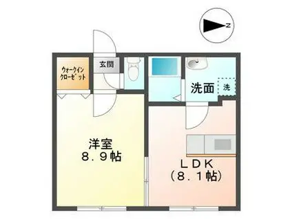 ナノハウス(1LDK/1階)の間取り写真