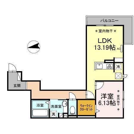 MORITAYA(1LDK/1階)の間取り写真