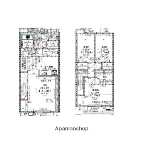 ＬＵＣＫＹ　ＣＬＯＶＥＲ(3LDK)の間取り写真