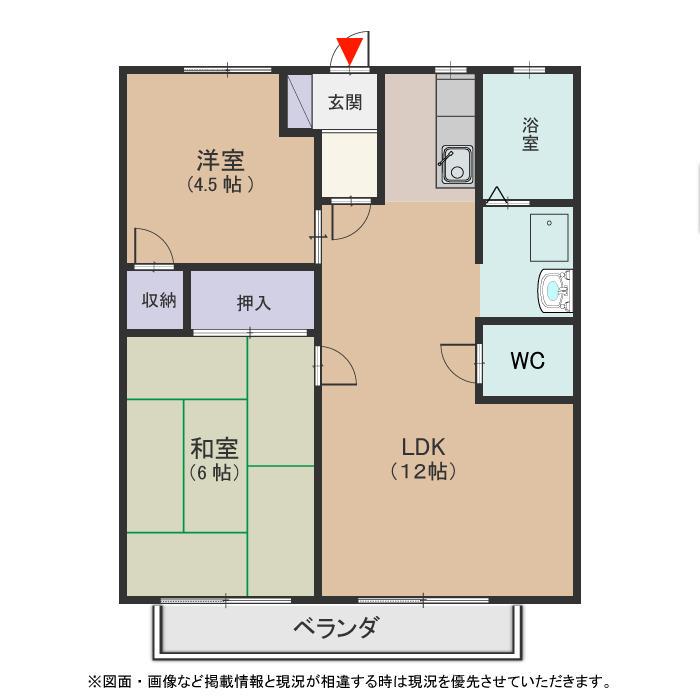 DREAM FOREST 薮田A(2LDK/2階)の間取り写真