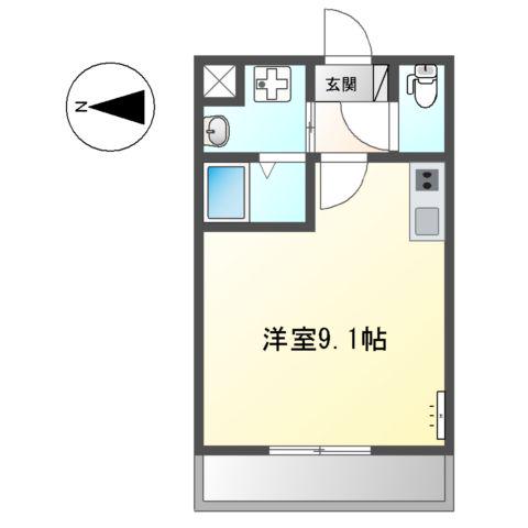 REFORTE(ワンルーム/3階)の間取り写真