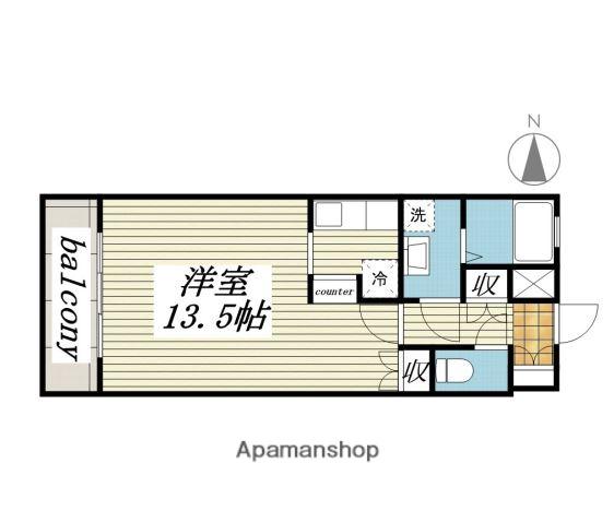 パセール青柳(1K/3階)の間取り写真
