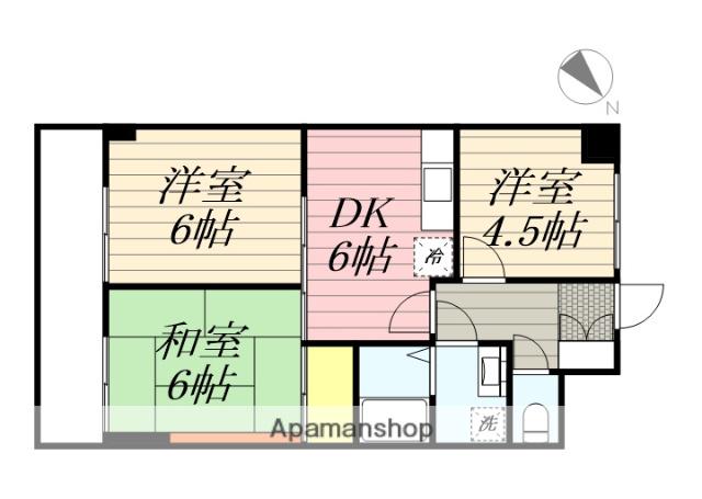 パセール長良(3DK/2階)の間取り写真
