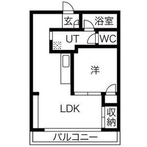 メゾンコーヤマ(1LDK/3階)の間取り写真