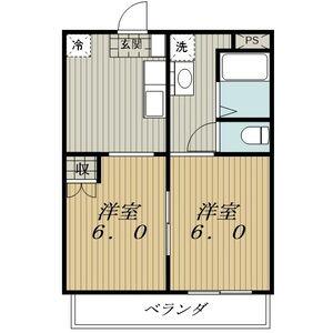 SPERANZA1(2K/2階)の間取り写真