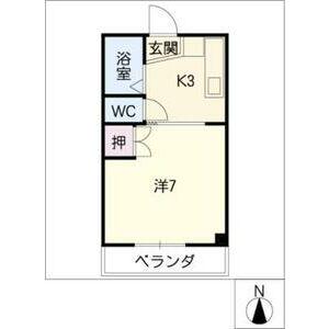 AXIS BLAZE(1K/2階)の間取り写真