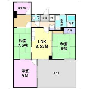 ROA BUIL ANNEX(4LDK/1階)の間取り写真