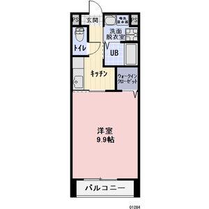 PLUMECEヒロC(1K/2階)の間取り写真