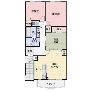 アミティ21(3LDK/3階)の間取り写真