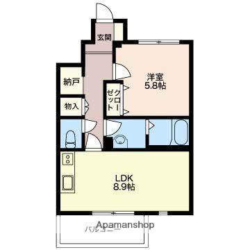 ビースティコート・S(1LDK/1階)の間取り写真