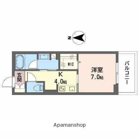 シャーメゾン大垣郭町(1K/4階)の間取り写真
