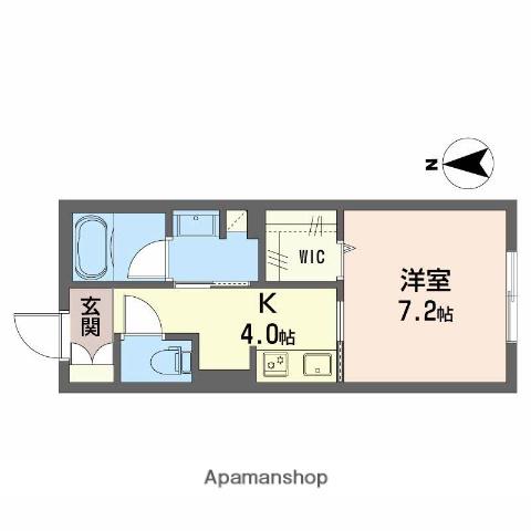シャーメゾン大垣郭町(1K/1階)の間取り写真