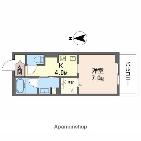 シャーメゾン大垣郭町(1K/2階)の間取り写真