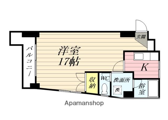 サンシャインビル(1K/2階)の間取り写真