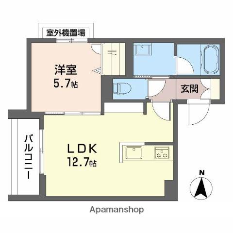 シャーメゾンリアンⅠ(1LDK/2階)の間取り写真