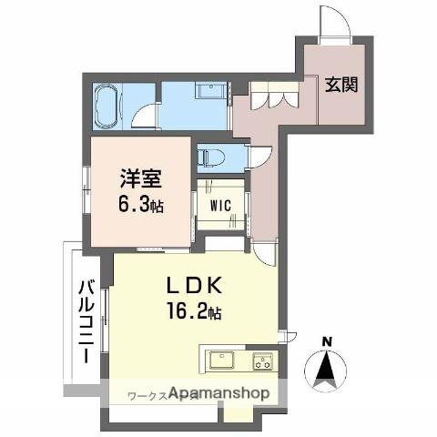 シャーメゾンリアンⅠ(1LDK/2階)の間取り写真