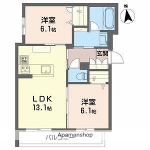 シャーメゾン光樹セントラル(2LDK/1階)の間取り写真