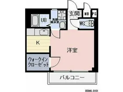 コンフォート太田(1K/2階)の間取り写真