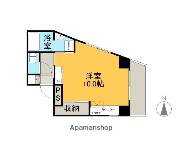 アネックスAZUMI(ワンルーム/4階)の間取り写真
