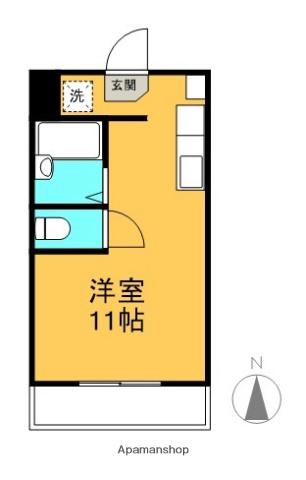 ハイツAZUMI(ワンルーム/4階)の間取り写真