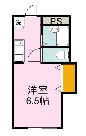 マルモハイツ(1K/2階)の間取り写真