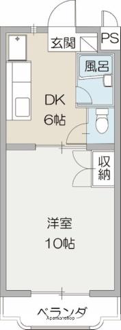 マンション明日香(1DK/3階)の間取り写真