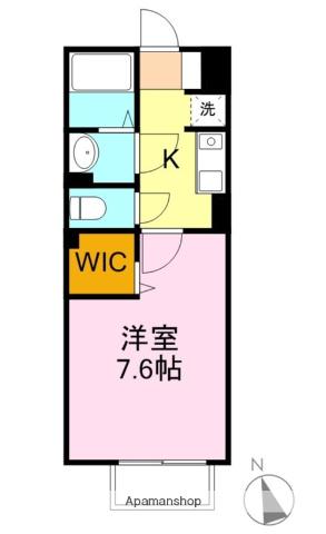 アミティエKATO(1K/2階)の間取り写真