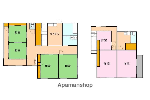 岳南電車 本吉原駅 徒歩61分 2階建 築36年(7LDK)の間取り写真