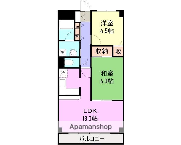 パークサイドヴィラ(2LDK/1階)の間取り写真